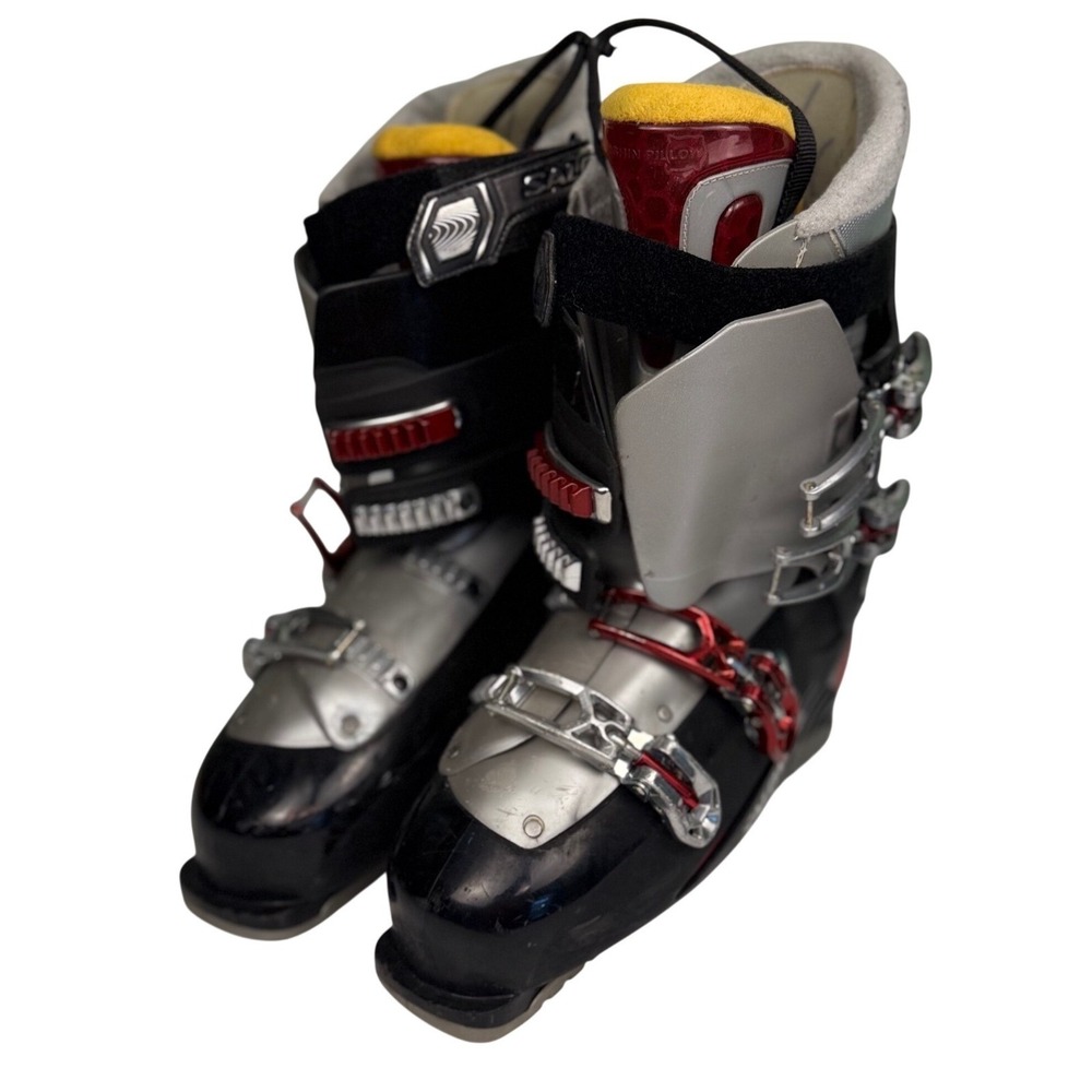 Salomon Performa Performance Mens Ski Boot US Size‎ 7.5 Black Silver Custom